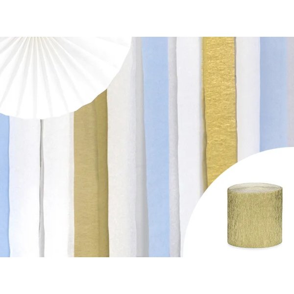 Streamers i kräppapper - Silver - 10m - 4-pack Streamers i kräppapper - Silver - 10m - 4-pack