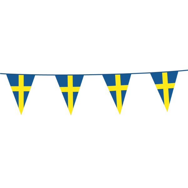 Vimpelgirlang - Svenska Flaggan - 10 m Vimpelgirlang - Svenska Flaggan - 10 m