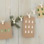 Julkortsgirlang - Rustic Christmas