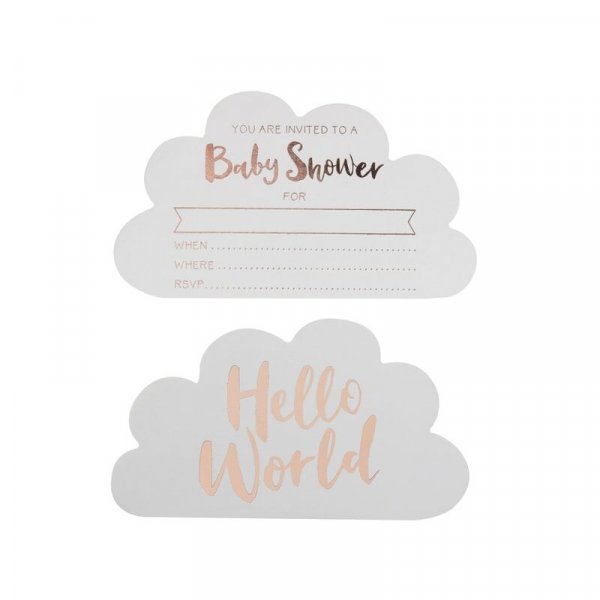 Inbjudningskort - Hello World - 10-pack Inbjudningskort - Hello World - 10-pack