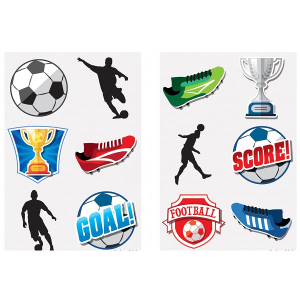 Tatueringar - Fotboll - 6 st