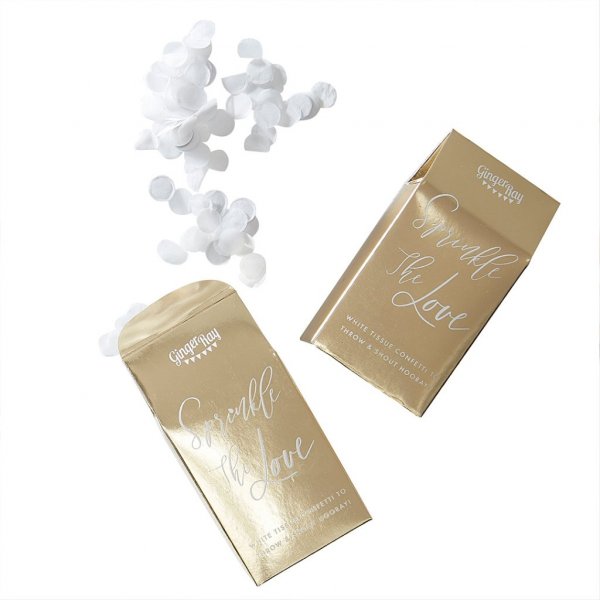 Konfettiboxar - Gold wedding