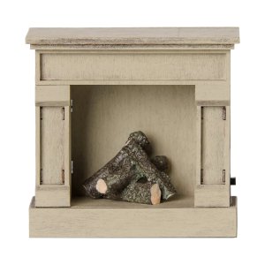 Eldstad/�ppen spis  - Maileg - Off-white