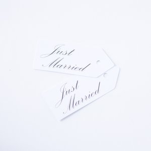 Sm� tags - Just married - 10-pack