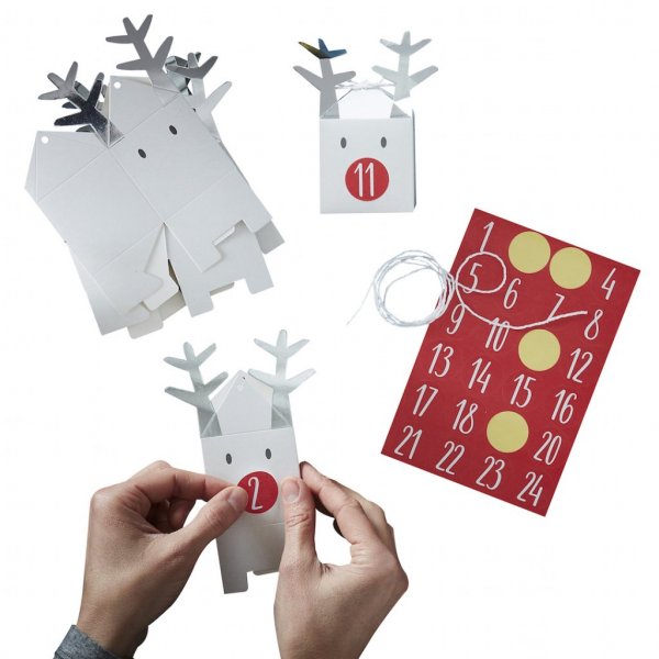 Adventskalender - Renar - Silver Christmas