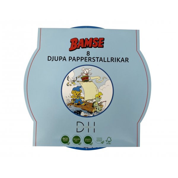 Papperskål - 8st - Bamse Papperskål - 8st - Bamse