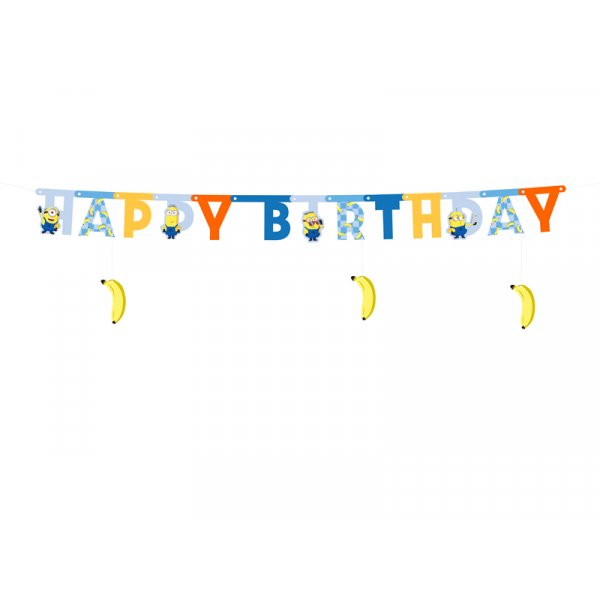 Happy Birthday-banner Minions