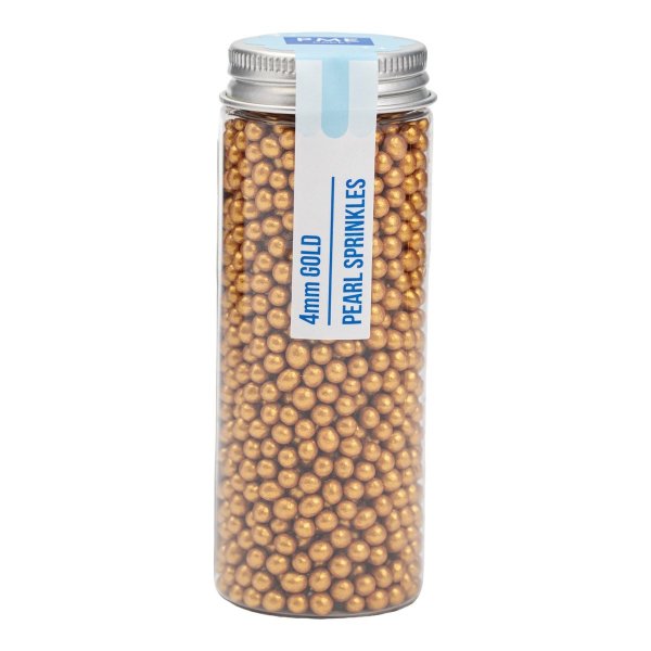 Sockerp�rlor - Guld - 4 mm - PME - 74 g