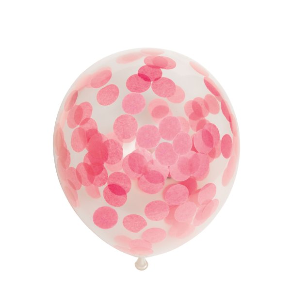 Konfettiballonger - Baby Pink - 30 cm - 6-pack Konfettiballonger - Baby Pink - 30 cm - 6-pack