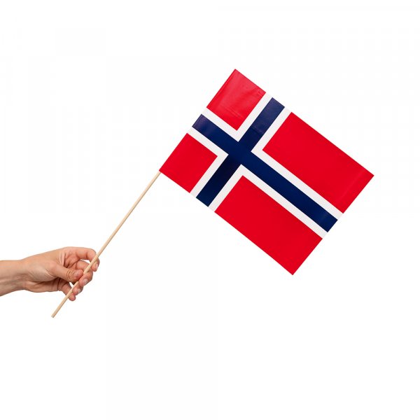 Vimplar - Norge - 20x30 cm - 10-pack