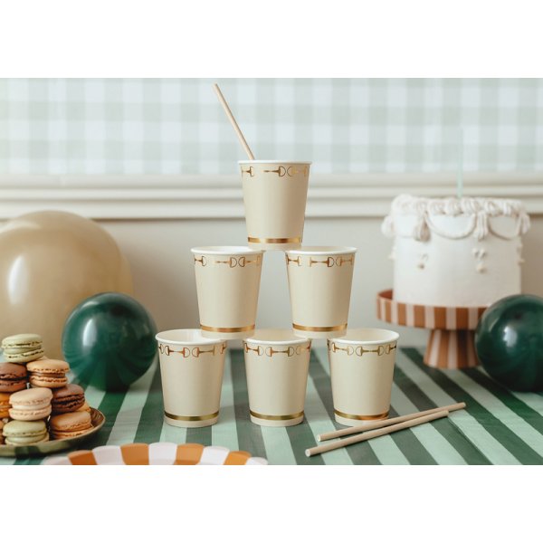 Pappersmuggar - Beige - 220 ml