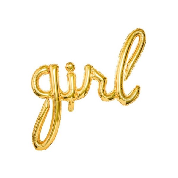Folieballong Girl Guld