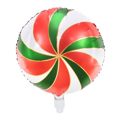 Folieballong - Candy Swirl - Christmas Mix