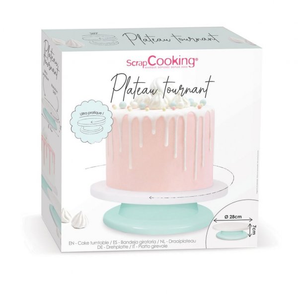 Snurrplatta - ScrapCooking - Mint/Vit Snurrplatta - ScrapCooking - Mint/Vit