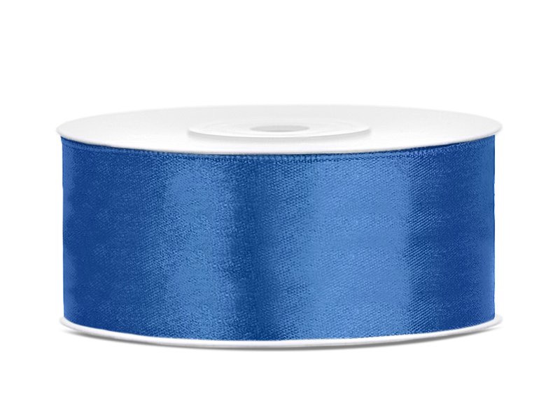 Satinband - Royal Blue (Bredd: 25 mm) - 25 meter - Satinband, Band & Snören till bröllop