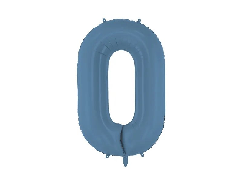 Sifferballong - Navy - 86 cm - Siffra: 0 - Sifferballonger, Ballonger