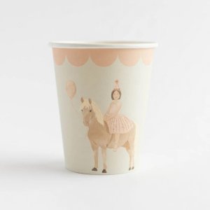 Pappmuggar - Girl on Horse - Lavenders Blue - 8-pack