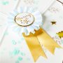 Badge - Mummy to be - Mint/Guld