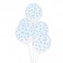 Ballonger - Printed Confetti - Ljusbl - 5-pack