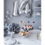 Papperssugr�r Silver och Vit