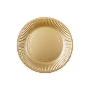 Papptallrikar - Champagne - 23 cm - 8-pack