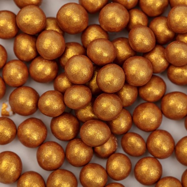 Sockerp�rlor - Guld - 6 mm - PME - 74 g
