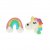 Sockerdekorationer - Unicorns & Rainbows - 8 st
