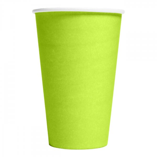 Pappmuggar - Limegr�na - 10-pack