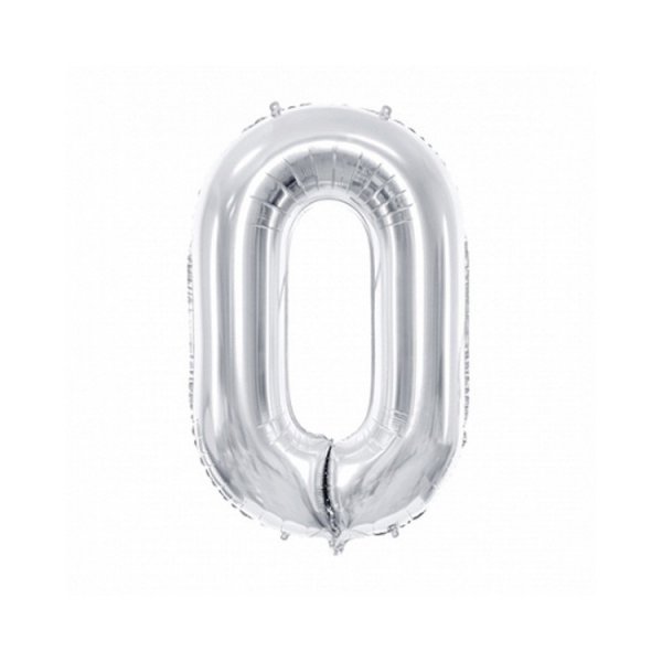Sifferballonger Silver, 86 cm