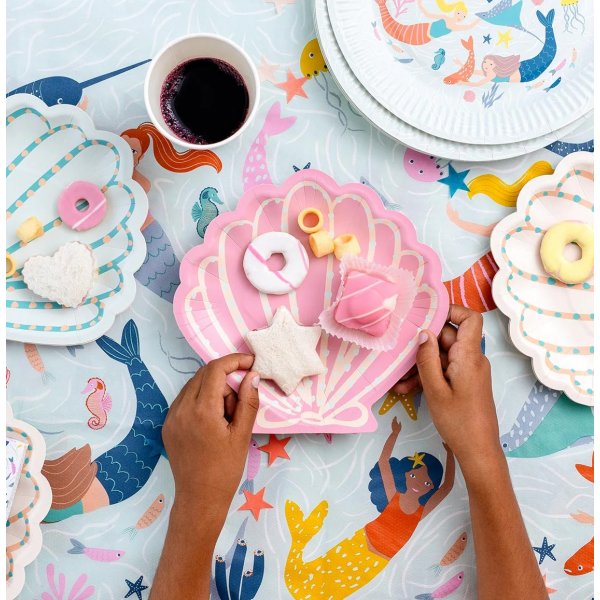 Bordsduk - Mermaid Waves - Papper - 120x180 cm Bordsduk - Mermaid Waves - Papper - 120x180 cm