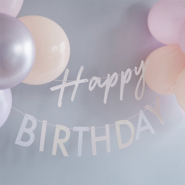 Girlang med ballonger - Happy Birthday - Mix it Up Girlang med ballonger - Happy Birthday - Mix it Up