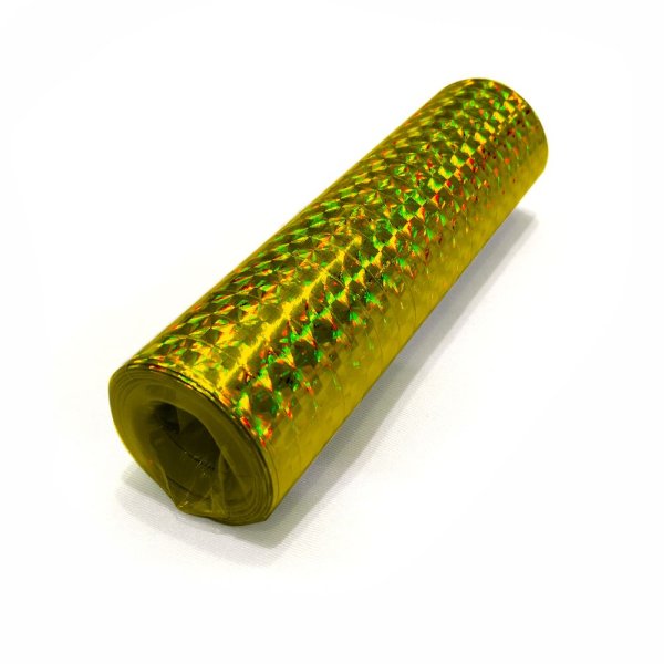 Serpentiner - Holografisk - Guld - 18x4 m