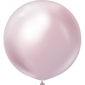 Ballonger enfrgade - Premium 90 cm - Pink Gold Chrome - 2-pack