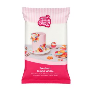 Sockerpasta Vit - Bright White - 1kg - FunCakes - STORPACK