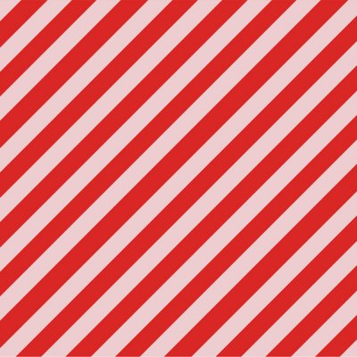 Presentpapper - Stripes - Röd/Rosa