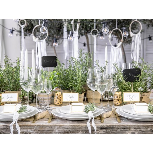 Korthållare - Trianglar - Guld - 10-pack Korthållare - Trianglar - Guld - 10-pack