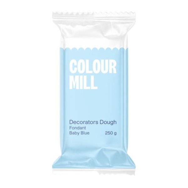Sugarpaste/Sockerpasta Decorators Dough - Baby Blue - Colour Mill - 250 g Sugarpaste/Sockerpasta Decorators Dough - Baby Blue - Colour Mill - 250 g