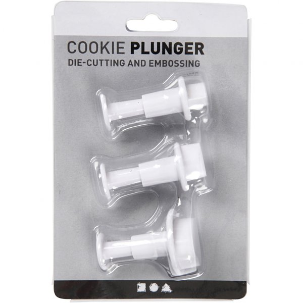 Utstickare med prgel - 3-pack - Hjrtan