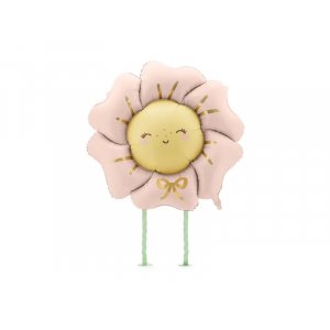 Folieballong - Blomma - Rosa/Gul Folieballong - Blomma - Rosa/Gul