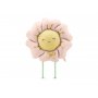 Folieballong - Blomma - Rosa/Gul