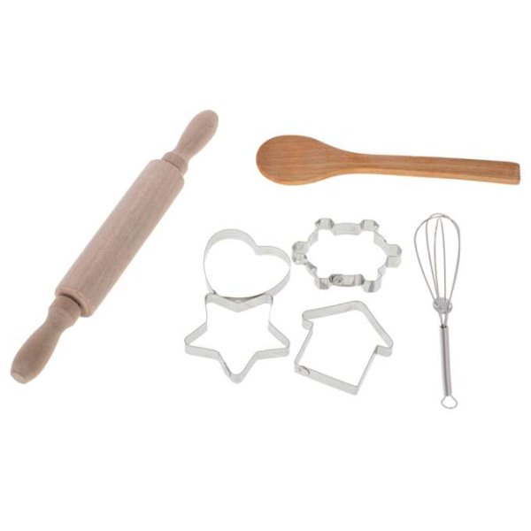 Kockset f�r barn med f�rkl�de, kockm�ssa och tillbeh�r