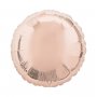 Folieballong Ros�guld Rund 43 cm