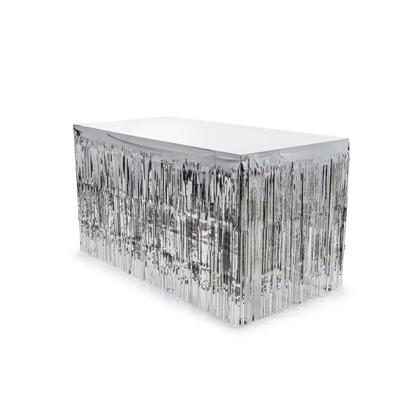 Bordskjol - Metallic Silver - 300 x 80 cm