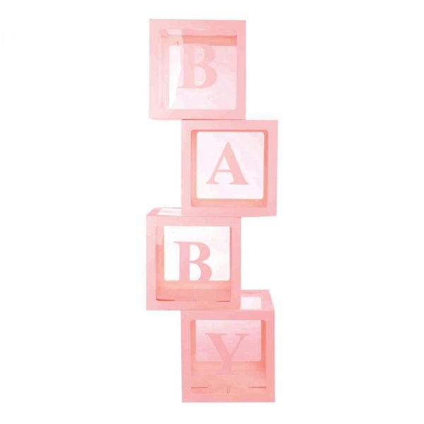 Ballongdekoration - Babyklossar - Rosa