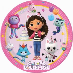 Papptallrikar - Gabby's Dollhouse - 20 cm - 8-pack