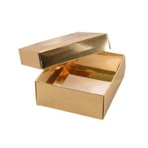 Pralinask med insats - 4 praliner - Guld - 4-pack