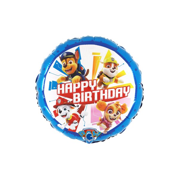 Folieballong - Paw Patrol - Happy Birthday - 46 cm Folieballong - Paw Patrol - Happy Birthday - 46 cm