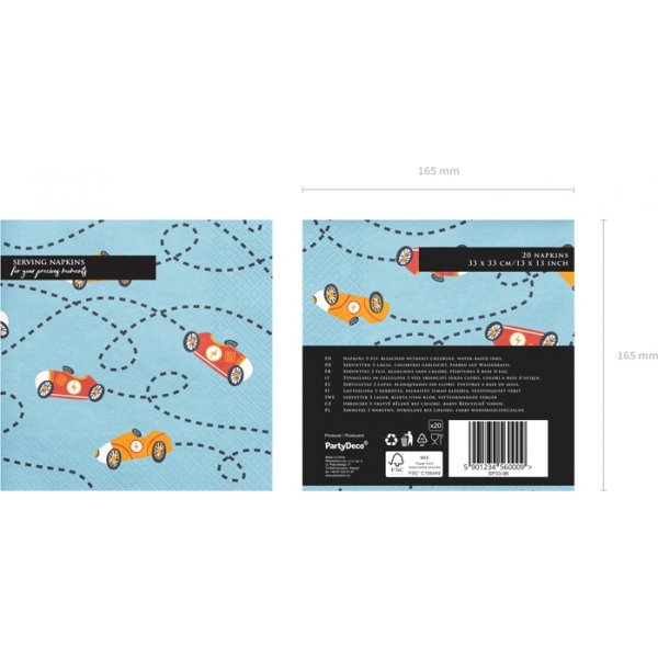 Servetter - Racing - 12-pack Servetter - Racing - 12-pack