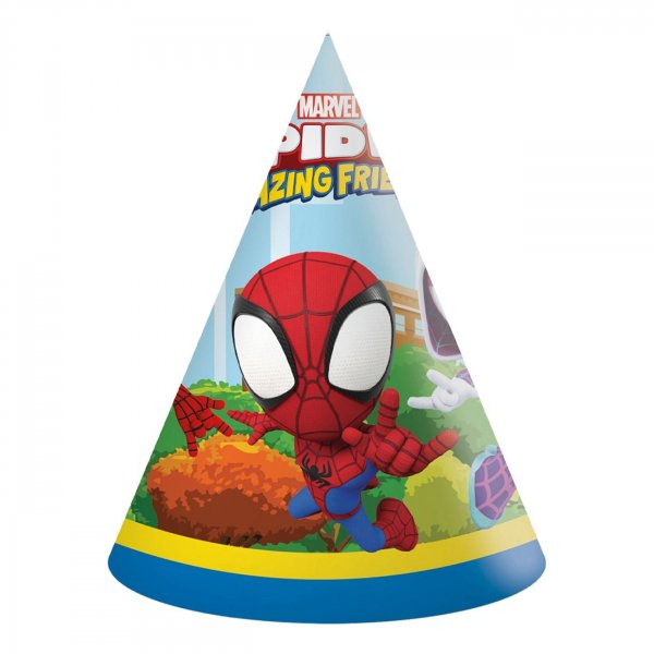 Partyhattar - Spidey & Hans Fantastiska V�nner - 6-pack