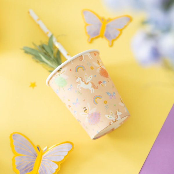 Pappmuggar - Unicorns & Prinsessor - 220 ml - 6 st